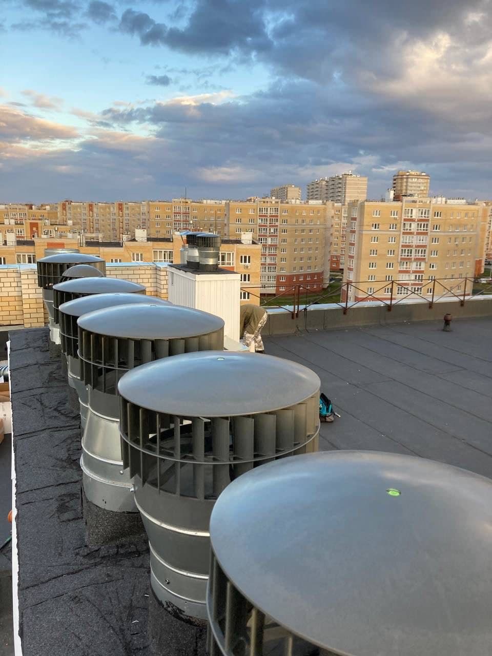 Ротационная вентиляционная турбина (турбодефлектор), пластик, черный — купить в СПб | CLIMATE GALLERY